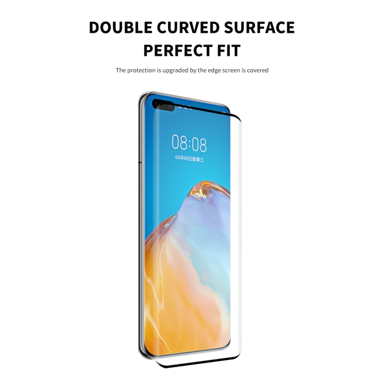For Huawei P40 Pro ENKAY Hat-Prince 0.26mm 9H 3D Explosion-proof Full Screen Curved Heat Bending Tempered Glass Film