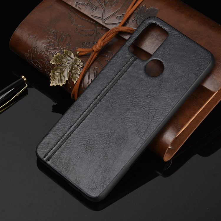 For Huawei Honor 9A Shockproof Sewing Cow Pattern Skin PC + PU + TPU Case