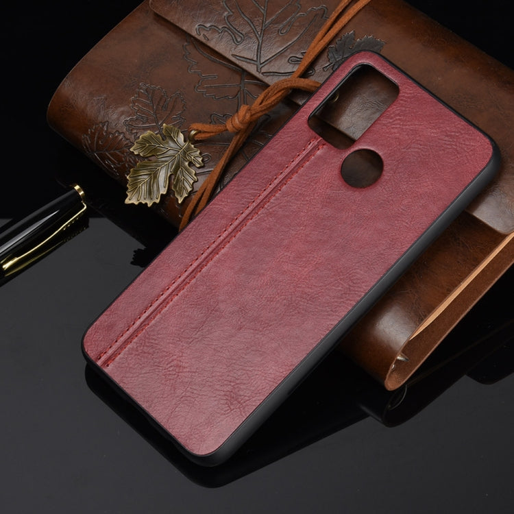 For Huawei Honor 9A Shockproof Sewing Cow Pattern Skin PC + PU + TPU Case