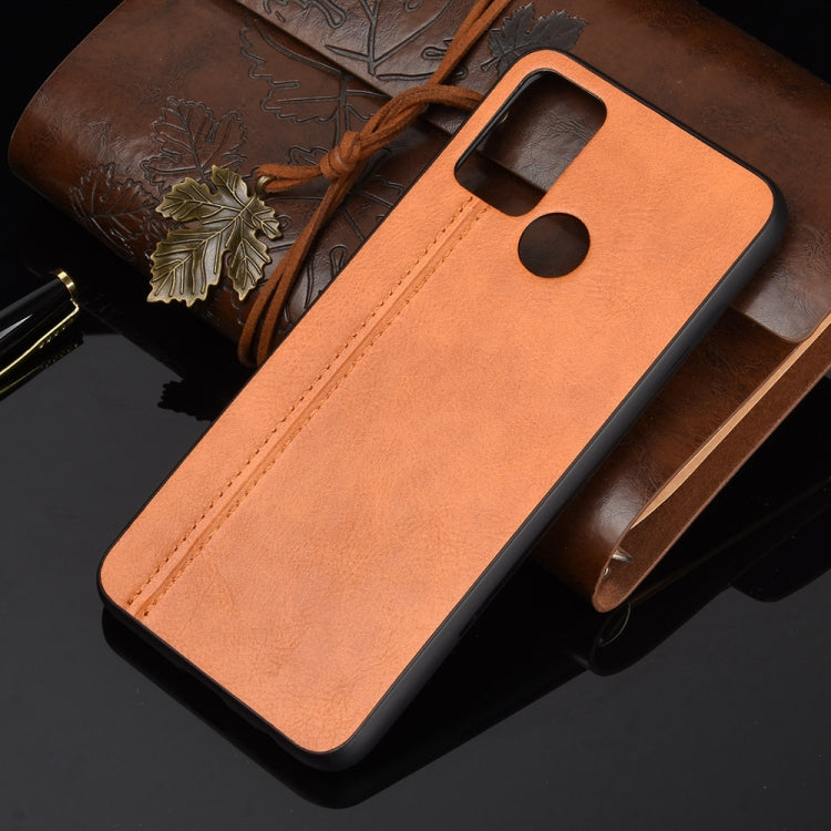 For Huawei Honor 9A Shockproof Sewing Cow Pattern Skin PC + PU + TPU Case