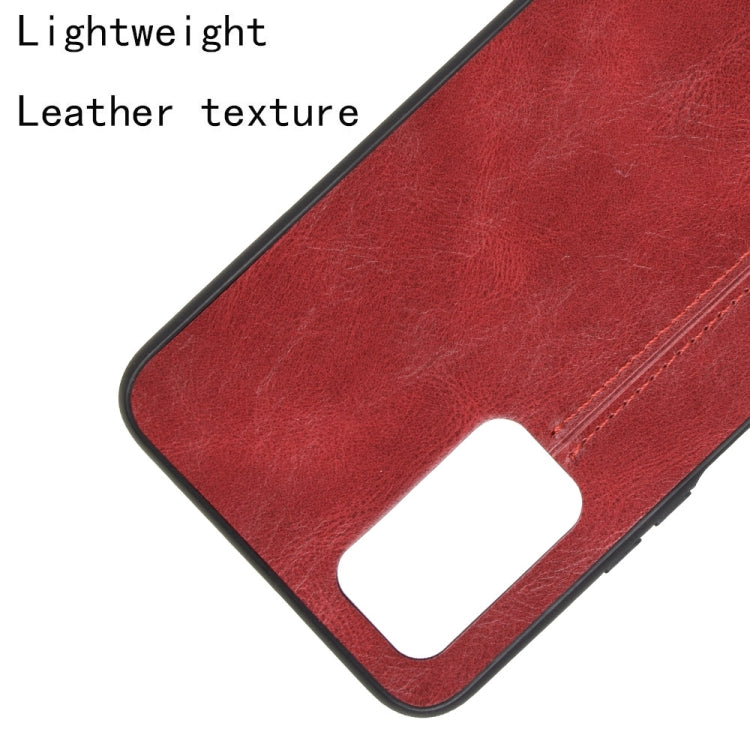 For Huawei Honor 30S Shockproof Sewing Cow Pattern Skin PC + PU + TPU Case