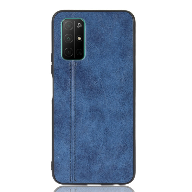 For Huawei Honor 30S Shockproof Sewing Cow Pattern Skin PC + PU + TPU Case