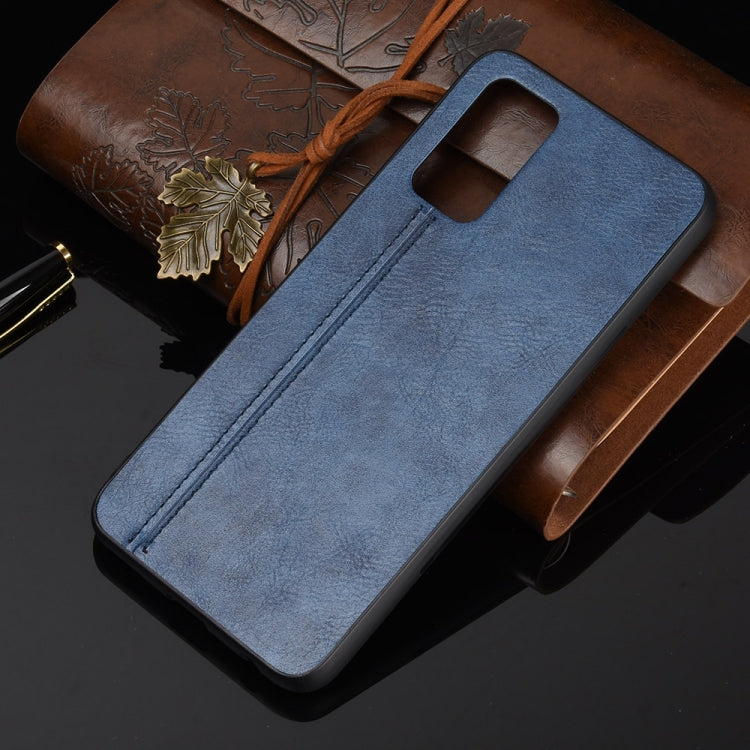 For Huawei Honor 30S Shockproof Sewing Cow Pattern Skin PC + PU + TPU Case