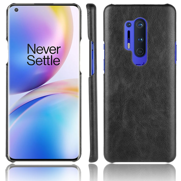 For OnePlus 8 Pro Shockproof Litchi Texture PC + PU Case