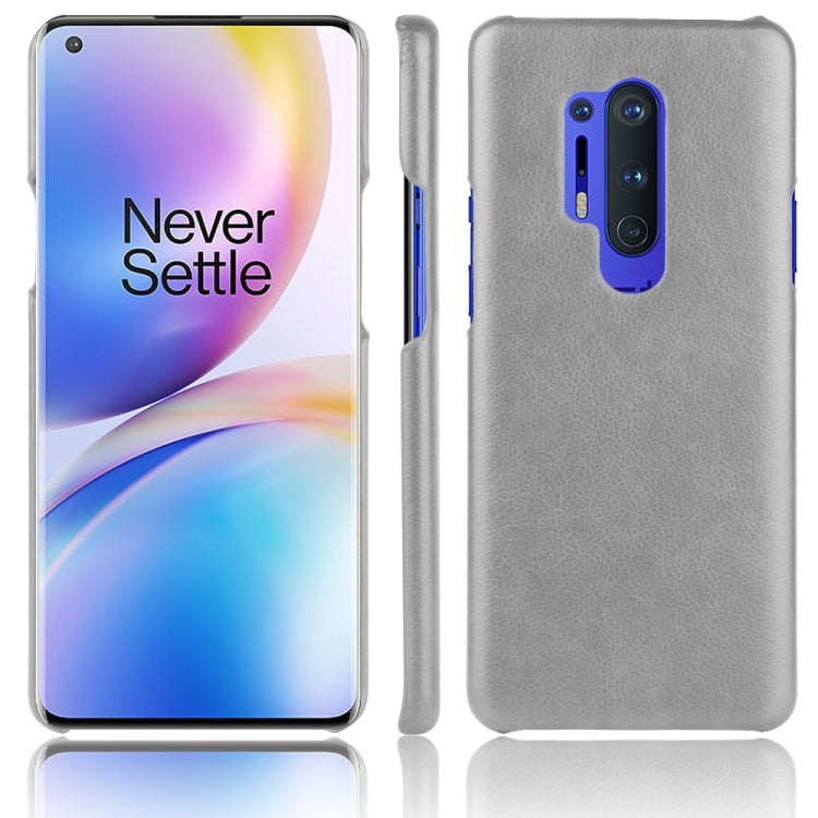 For OnePlus 8 Pro Shockproof Litchi Texture PC + PU Case