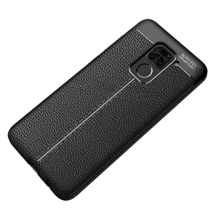 For Xiaomi Redmi Note9 Litchi Texture TPU Shockproof Case