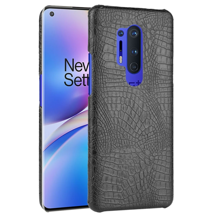 For OnePlus 8 Pro Shockproof Crocodile Texture PC + PU Case