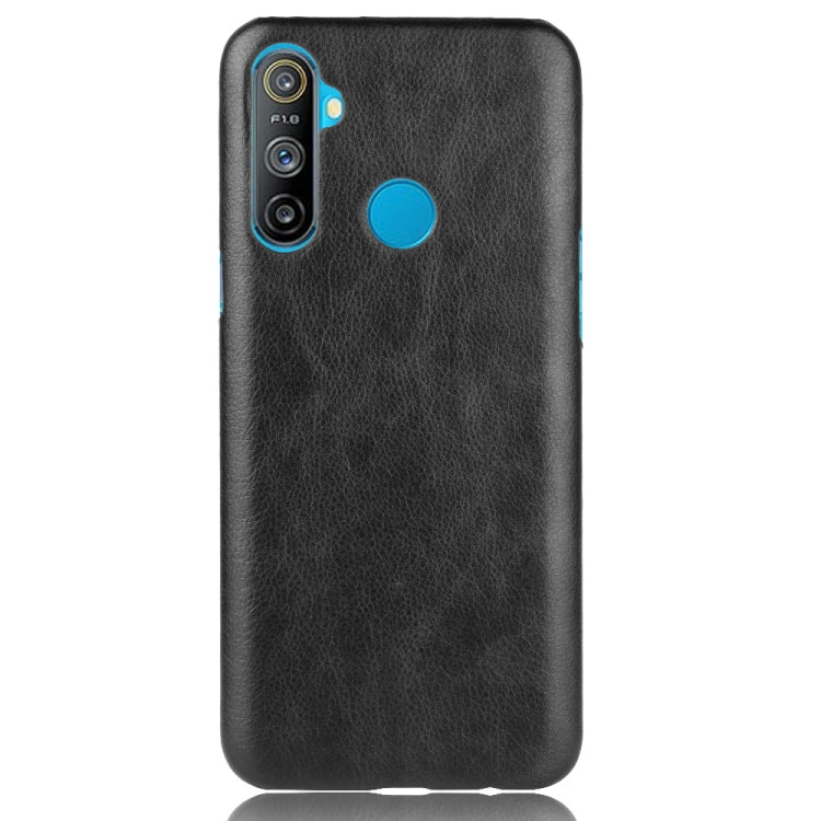 For Oppo Realme C3 (3 cameras) Shockproof Litchi Texture PC + PU Case