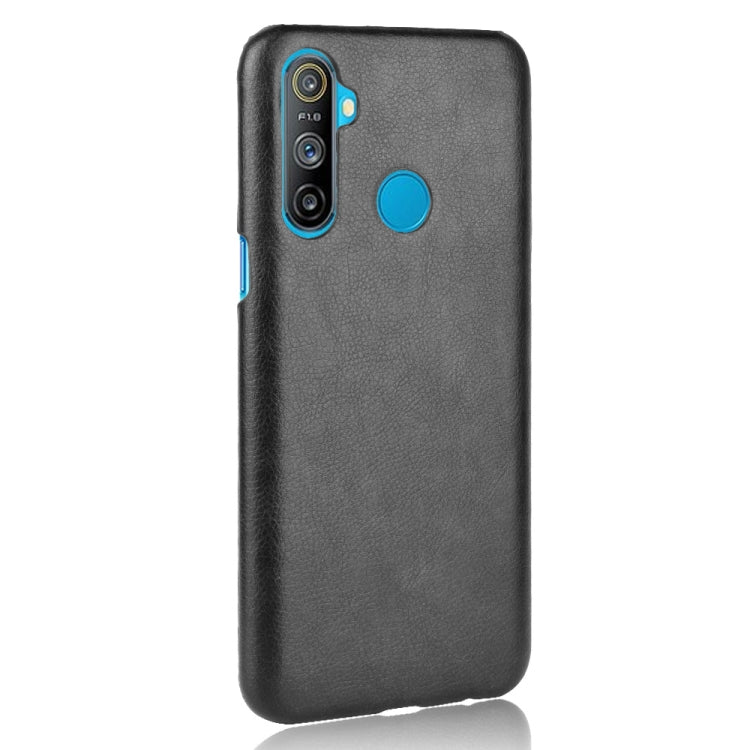 For Oppo Realme C3 (3 cameras) Shockproof Litchi Texture PC + PU Case