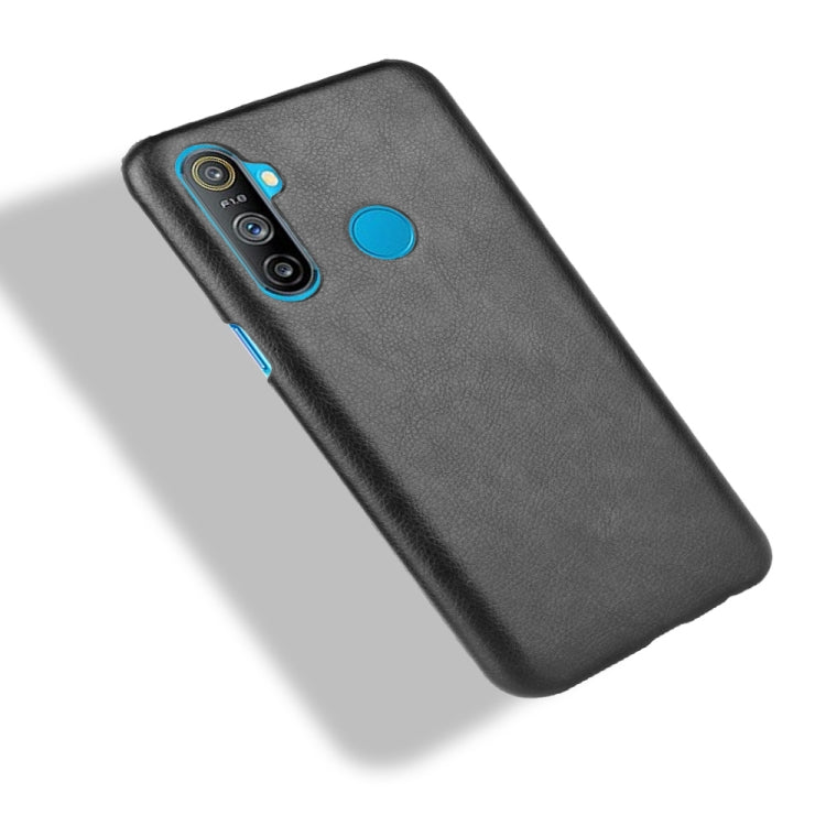 For Oppo Realme C3 (3 cameras) Shockproof Litchi Texture PC + PU Case