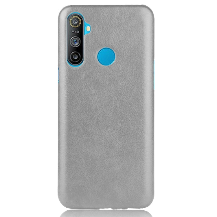 For Oppo Realme C3 (3 cameras) Shockproof Litchi Texture PC + PU Case