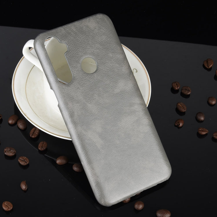 For Oppo Realme C3 (3 cameras) Shockproof Litchi Texture PC + PU Case