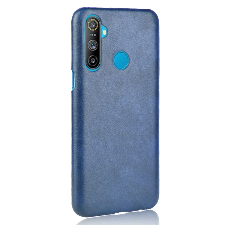 For Oppo Realme C3 (3 cameras) Shockproof Litchi Texture PC + PU Case