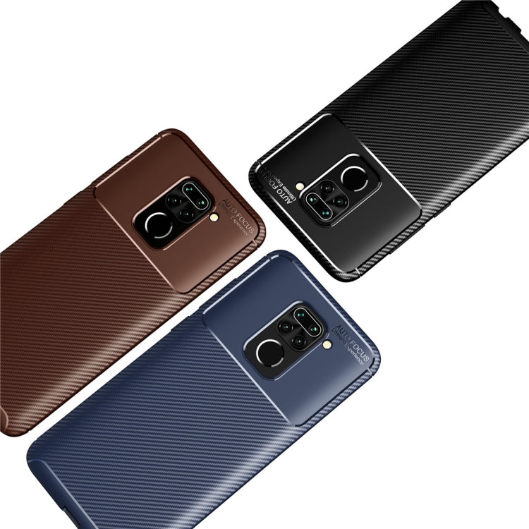 For Xiaomi Redmi Note9 Carbon Fiber Texture Shockproof TPU Case