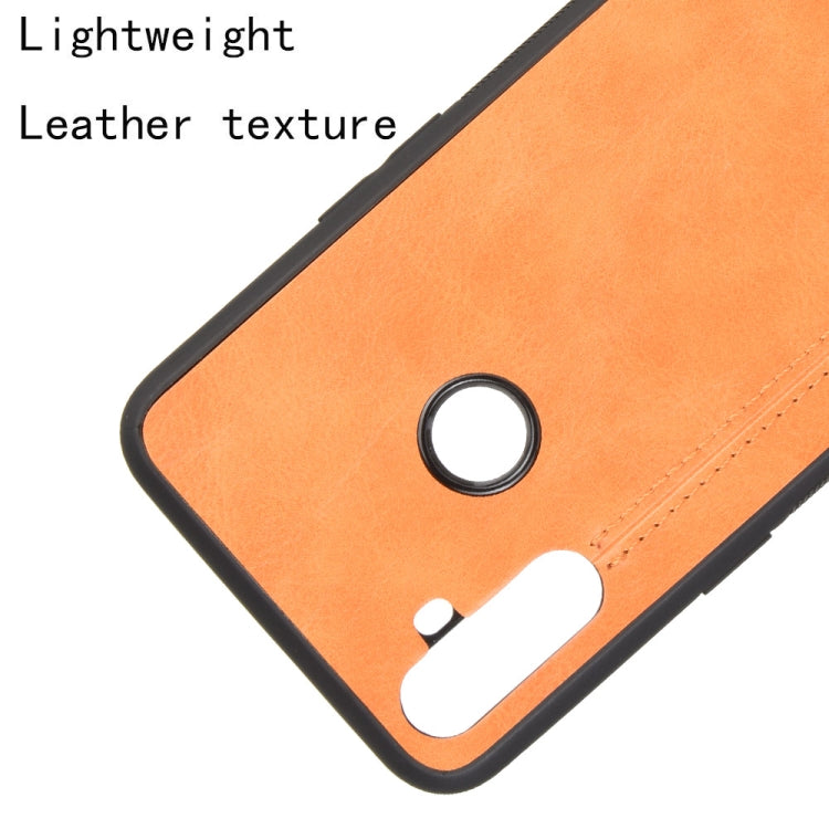 For Oppo Realme C3 (3 cameras) Shockproof Sewing Cow Pattern Skin PC + PU + TPU Case