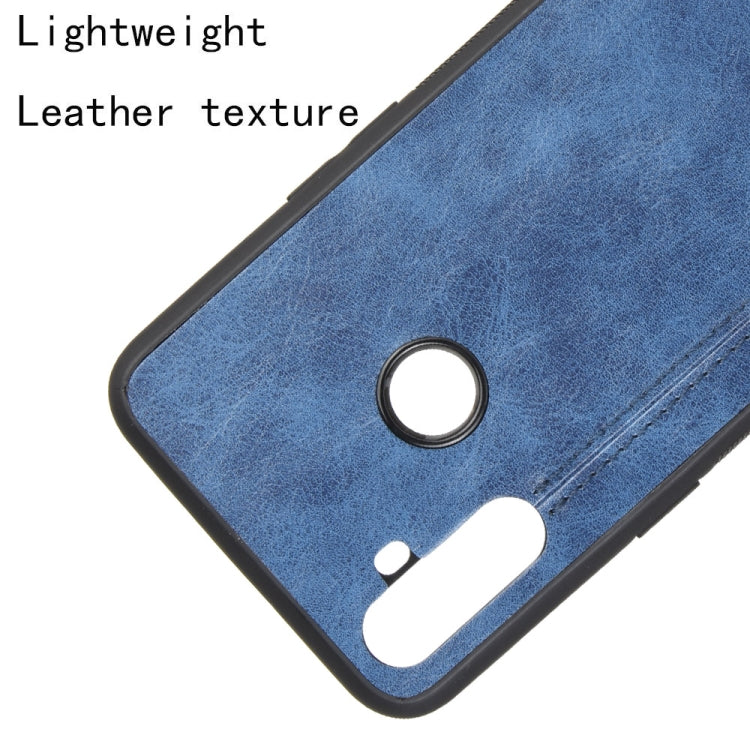 For Oppo Realme C3 (3 cameras) Shockproof Sewing Cow Pattern Skin PC + PU + TPU Case