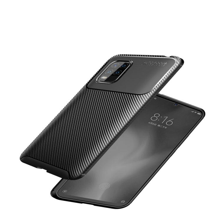 For Xiaomi 10 Lite Carbon Fiber Texture Shockproof TPU Case