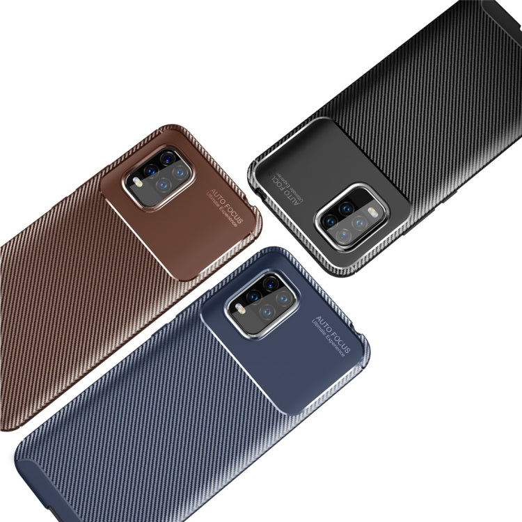 For Xiaomi 10 Lite Carbon Fiber Texture Shockproof TPU Case