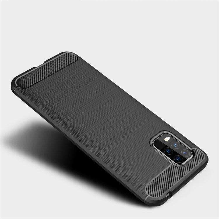 For Xiaomi 10 Lite Brushed Texture Carbon Fiber TPU Case
