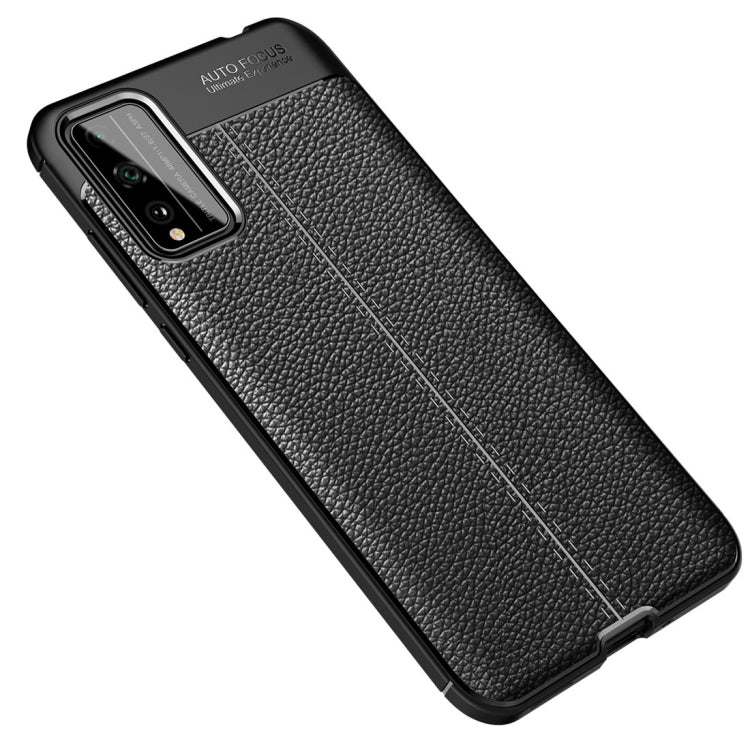 For Huawei Honor Play 4T Pro Litchi Texture TPU Shockproof Case