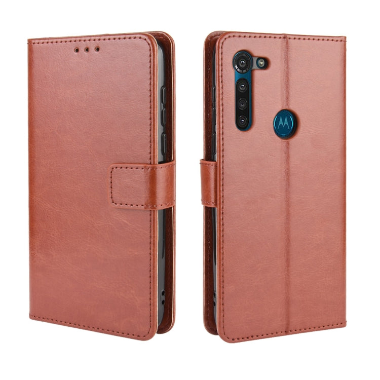 For Motorola Moto G8 Power Retro Crazy Horse Texture Horizontal Flip Leather Case , with Holder & Card Slots & Photo Frame