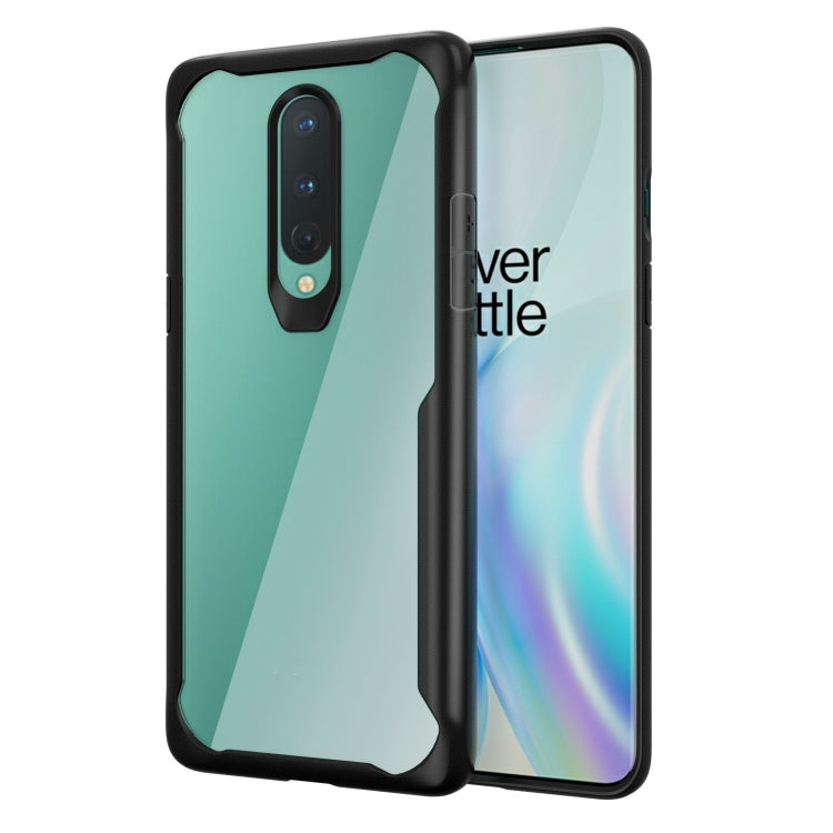 For OnePlus 8 Transparent PC + TPU Full Coverage Shockproof Protective Case