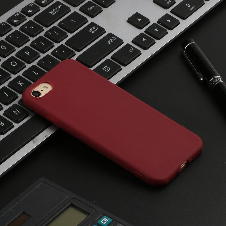 For iPhone SE 2022 / SE 2020 Solid Color Frosted TPU Phone Case