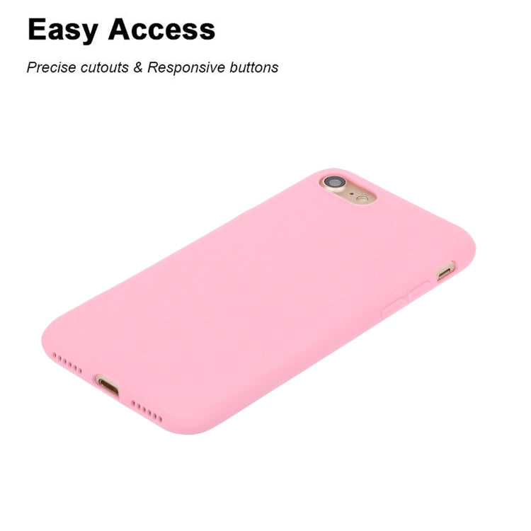 For iPhone SE 2022 / SE 2020 Solid Color Frosted TPU Phone Case