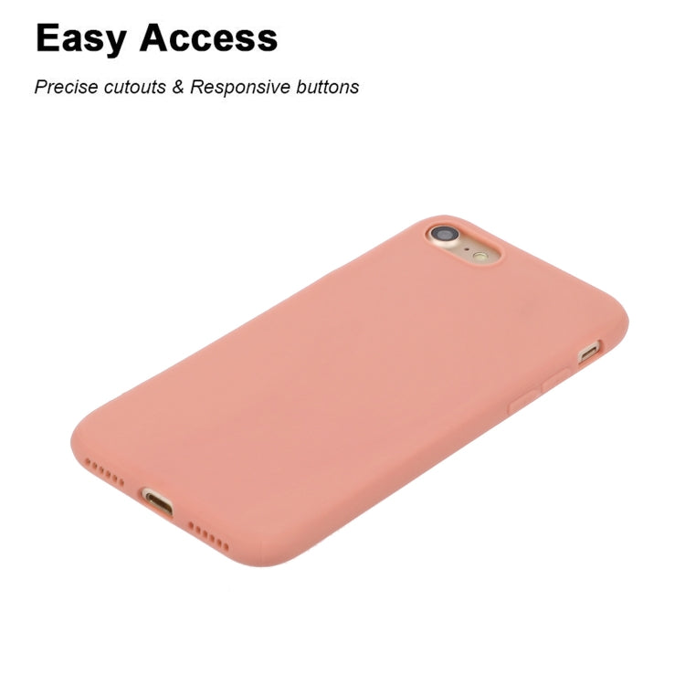 For iPhone SE 2022 / SE 2020 Solid Color Frosted TPU Phone Case