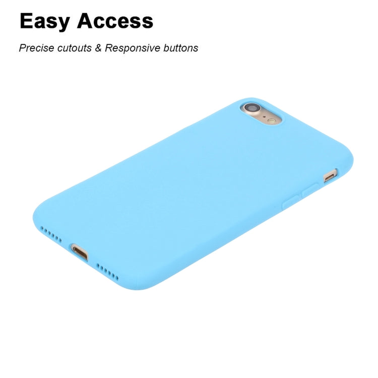 For iPhone SE 2022 / SE 2020 Solid Color Frosted TPU Phone Case