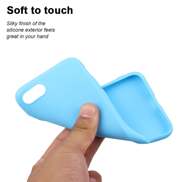 For iPhone SE 2022 / SE 2020 Solid Color Frosted TPU Phone Case