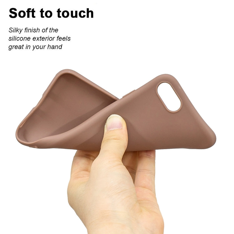 For iPhone SE 2022 / SE 2020 Solid Color Frosted TPU Phone Case