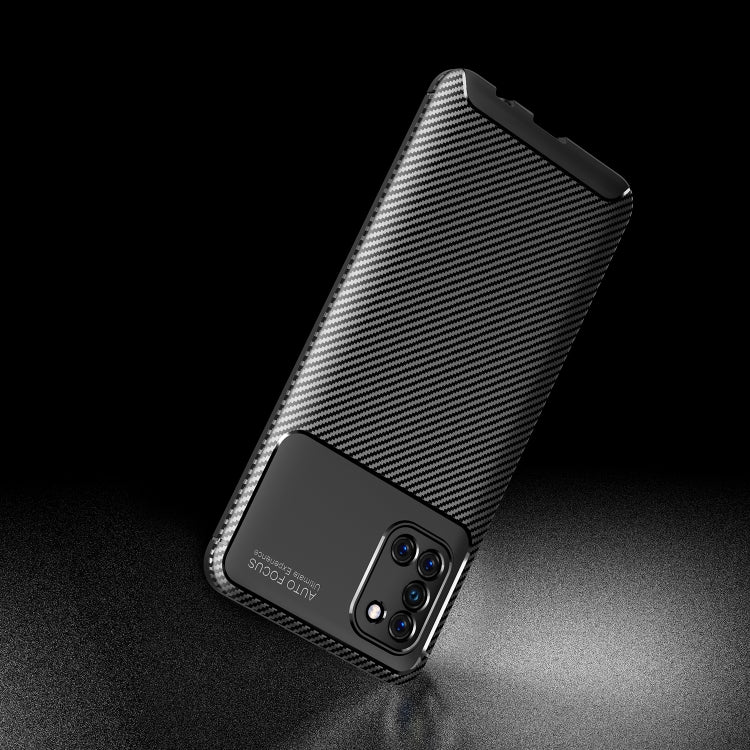 For Galaxy A31 Carbon Fiber Texture Shockproof TPU Case