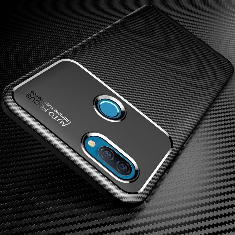 For OPPO A12 Carbon Fiber Texture Shockproof TPU Case