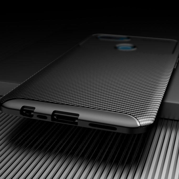 For OPPO A12 Carbon Fiber Texture Shockproof TPU Case