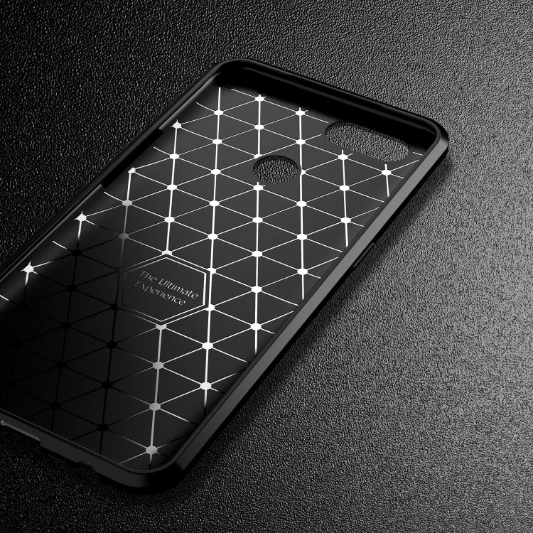 For OPPO A12 Carbon Fiber Texture Shockproof TPU Case