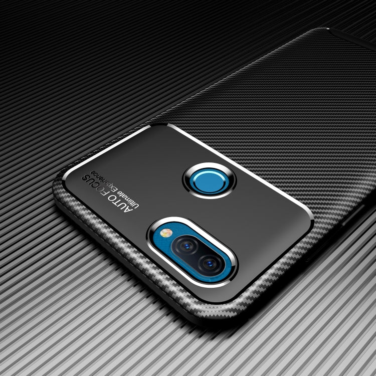 For OPPO A12 Carbon Fiber Texture Shockproof TPU Case