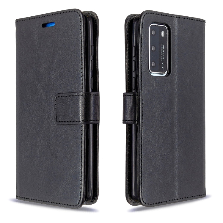 For Huawei P40 Crazy Horse Texture Horizontal Flip Leather Case with Holder & Card Slots & Wallet & Photo Frame