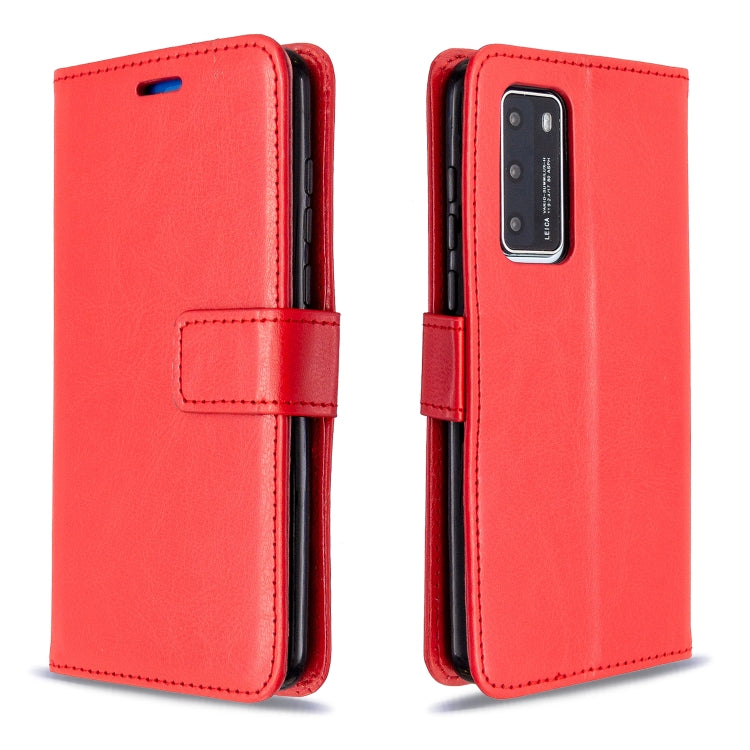 For Huawei P40 Crazy Horse Texture Horizontal Flip Leather Case with Holder & Card Slots & Wallet & Photo Frame