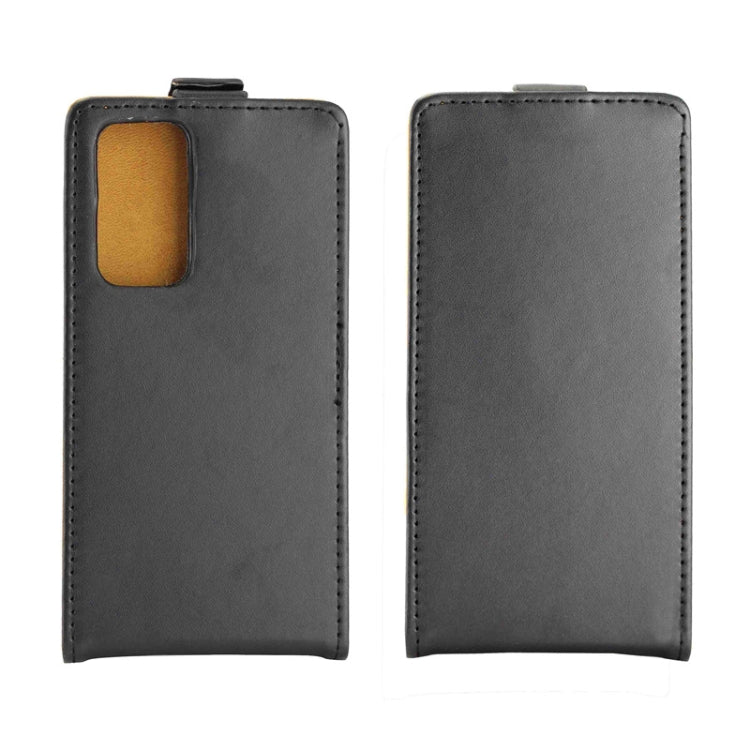 For Huawei P40 Business Style Vertical Flip TPU Leather Case with Card Slot(Black)