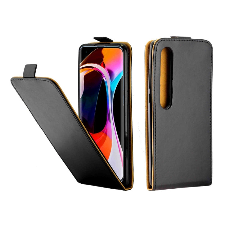 For Xiaomi Mi10/Mi10Pro Business Style Vertical Flip TPU Leather Case with Card Slot(Black)