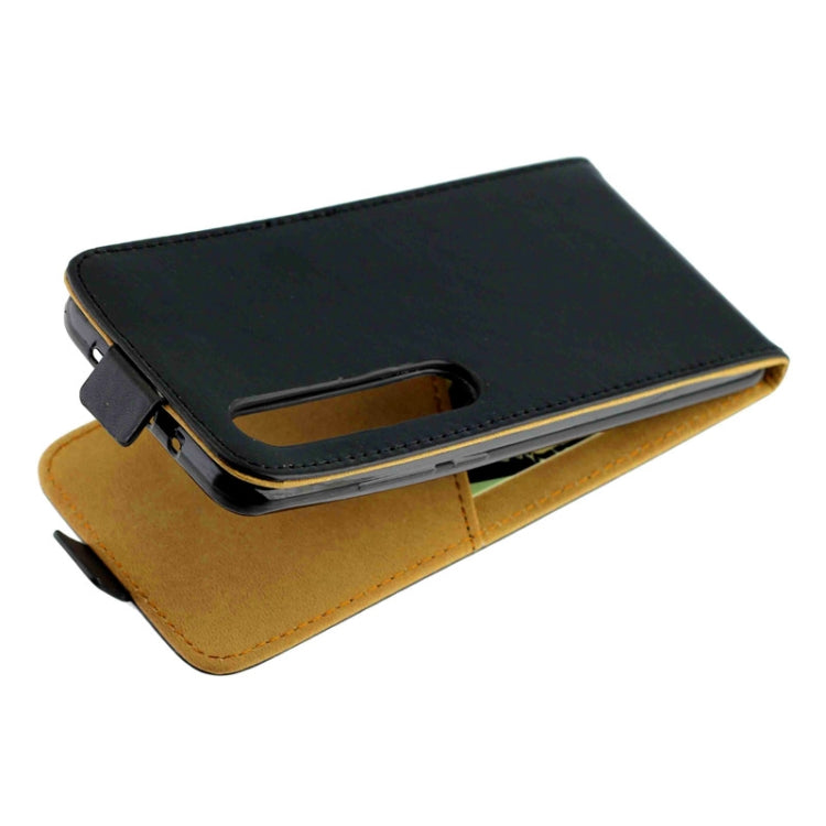 For Xiaomi Mi10/Mi10Pro Business Style Vertical Flip TPU Leather Case with Card Slot(Black)