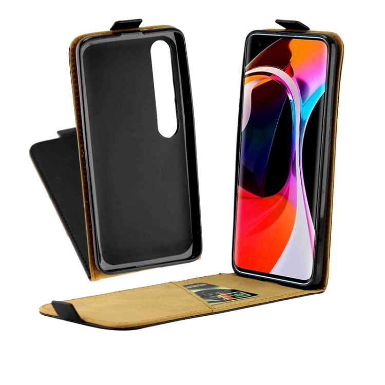 For Xiaomi Mi10/Mi10Pro Business Style Vertical Flip TPU Leather Case with Card Slot(Black)