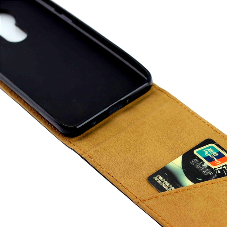 For Nokia 7.2 Business Style Vertical Flip TPU Leather Case with Card Slot(Black)