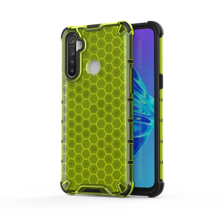 For OPPO Realme 5i  Shockproof Honeycomb PC + TPU Case