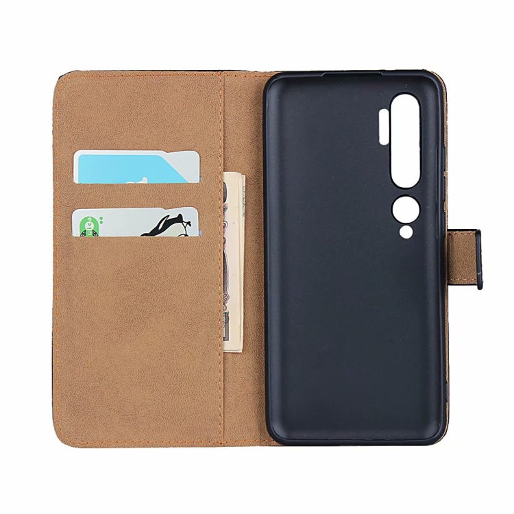 For Xiaomi CC9 Pro/Note 10/Note 10 Pro Leather Horizontal Flip Holster With Magnetic Clasp and Bracket and Card Slot and Wallet(Black)