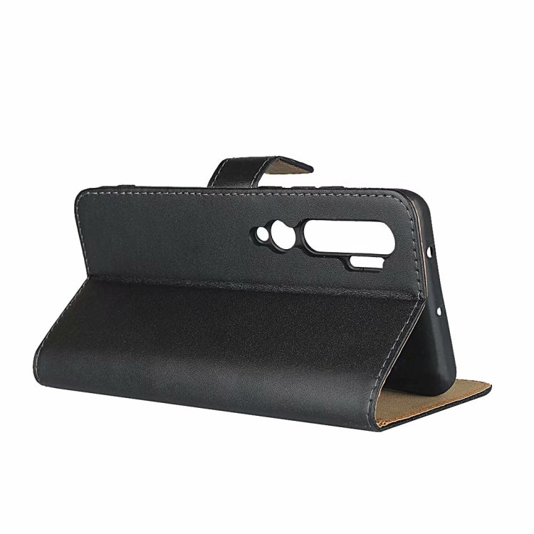 For Xiaomi CC9 Pro/Note 10/Note 10 Pro Leather Horizontal Flip Holster With Magnetic Clasp and Bracket and Card Slot and Wallet(Black)