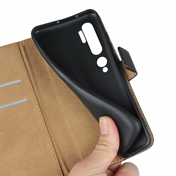 For Xiaomi CC9 Pro/Note 10/Note 10 Pro Leather Horizontal Flip Holster With Magnetic Clasp and Bracket and Card Slot and Wallet(Black)