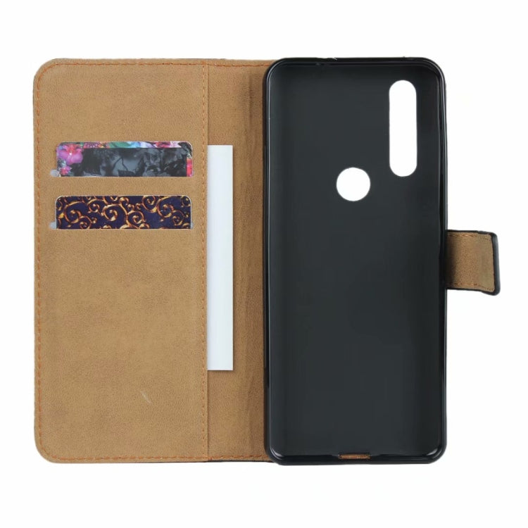 For Moto G8 Leather Horizontal Flip Holster with Magnetic Clasp Bracket & Card Slot & Wallet(Black)