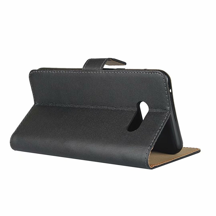 For LG V50S Leather Horizontal Flip Holster With Magnetic Clasp Bracket & Card Slot & Wallet(Black)